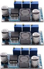 3Pack LM2596S Constant Current Module Buck Converter Step Down Module Adjustable CC/CV 7-35V to 1.25-30V Electronic Voltage LM2596S Power Supply Board
