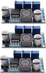 3Pack LM2596S Constant Current Module Buck Converter Step Down Module Adjustable CC/CV 7-35V to 1.25-30V Electronic Voltage LM2596S Power Supply Board