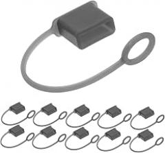 jojofuny 30pcs USB Port Cover Silicone Dust Plugs for Computer Charging Cable Protection Easy Installation Black Caps for USB Ports Headphones and Electronics