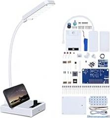 MiOYOOW DIY Rechargeable LED Desk Lamp Kit, Gooseneck Table Light Soldering Practice Kit with Adjustable Brightness, Electronics Soldering Project for School Education and Home Office Use