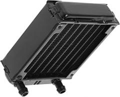 Vaguelly 80mm Aluminum Alloy Water Cooling Radiator for PC Small Heat Exchanger Radiator Compatible with Computer Liquid Cooling Systems Electronic Component
