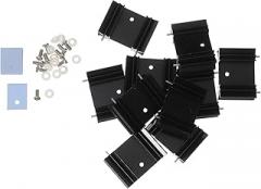 Uonlytech Aluminum Electronic Radiator to Heat Sink Flat Heat Sink Screws Random Color