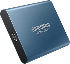 SAMSUNG T5 Portable SSD 500GB - Up to 540MB/s - USB 3.1 External Solid State Drive, Blue (MU-PA500B/AM)