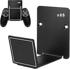 HL127 Headphone Holder Hanger for Desk, Include Adhesive Strips/Screw, Universal Headset Stand for PS4/PS5/Xbox/PC/Mac/Headphones Game Controller Hanger