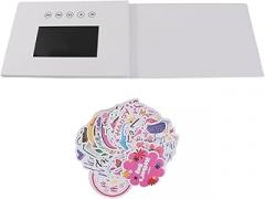 Video Greeting Card with LCD Screen, Electronic Greeting Card, 720P HD Video Playback with 128M Memory, Video Brochure for Anniversary Birthday Marketing, Portable Advertising Solu (5inch)