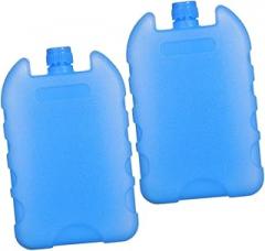 KICHOUSE 2 Pack Ice Crystal Box Reusable Ice Packs for Coolers Pack Cooler Ice Pack Ice Blocks