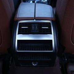 YIWANG ABS Plastic Rear Air Conditioning Outlet Trim Sticker for BMW 5 Series f10 520 525 2011-2017 Car Accessories (Silver)