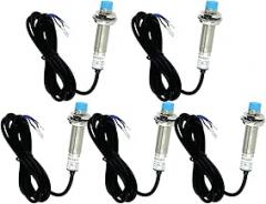 CANADUINO® 5 pcs Proximity Sensor Switch LJ12A3-4-Z-BY or -BX - M12 Mount - 6-36V Power Supply (PNP Output)