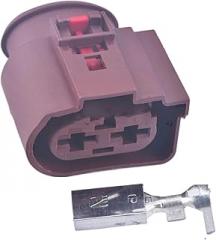 2 Pin Auto Connector Power Pump Electronic Fan Harness Plug 1J0 971 955 1K0971955 4B0971955 1K0971055A 13663324(Brown with Pins)
