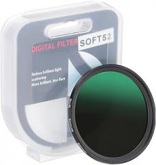 PATIKIL 52mm Mist Filter, Dreamy Soft Diffusion Fog Effect Camera Lens Filter Slim Optical Glass with Lens Cap for Video Vlog Portrait Photography, Black