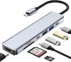 USpB C Hub to 4K HDMI-Compatible SD TF Card Reader USpB 3.0 2.0 Type C Charging Docking for MaicBook Lpaid Sangsiung S22 Dex TV Mouse New 2026 High for Reliable Electronic Component