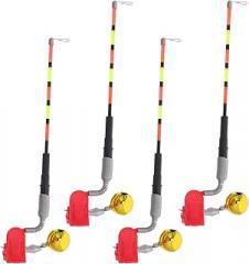 BESPORTBLE 4pcs Fishing Bite Alarm: Fish Alarm with Led Light - Sensitive Electronic Bite Indicator for Carp Bank and Ice Fishing Accessories