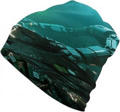 TESBNDDJ Electronic Wreckage Pile Slouchy Beanie Knit Skull Cap Stretch Chemo & Cancer Hat Nightcap for All Seasons Black