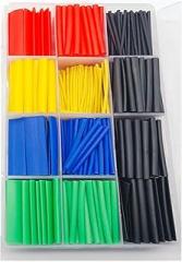 PYouo-Heat Shrink Tube 530ps Heat Shrinktubing, 2:1, Electronic DIY Kit, Insulated Polyolefin, Sheathed Shrink Tubing, Cables and Cables Tube Protection Kit (Color : 530pcs)