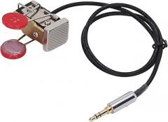 1 Count Brass, Resin Morse Code Key - Portable CW Morse Code Keyer with Electronic Key Controller for Radio Enthusiasts