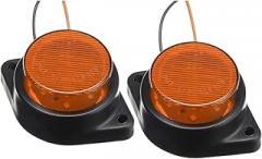 1/2pcs 12V 24V LED Car Truck Side Marker Lights Signal Lamp Side Light Tail Lights Trailer Caravan Van Lorry Bus RV Tractor Boat New 2026 High For Reliable Electronic Component
