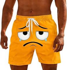 LIKEOULI Mens Shorts Stylish Summer Mens Swim Trunks Quick Dry Beachwear Sports Swim Board Shorts Holiday Party Bathing Suits