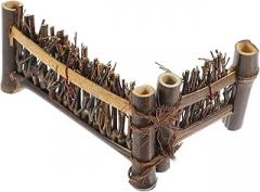 Milisten Unique Miniature Landscape Fence Ornament Decor for Tea Set Photo Shoot and Home Display