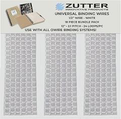 Zutter Binding Wires - White Bundle Pack - Use with Any and All owire Binding Systems! (Zutter Binding Wires 1/2
