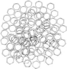 100pcs Fine Thread Hexagon Nuts Precision Flat Head Fasteners for Electronics Carbon Steel Small Device Repair Parts Secure Connection Enhanced Assembly Efficiency