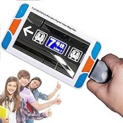CAJUCA 5.0 Inch Handheld Portable Video Digital Magnifier,Electronic Reading Aids for Low Vision Color Blindness