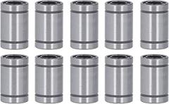 Set of 10 Alloy Steel Linear Motion Ball Bearing, Ball Bearing Bearings Replacement Parts for 3D Printer, CNC Machines, and Electronic Equipment