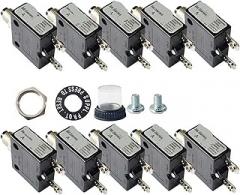 10 PCS 98 Series 6A 250V Manual Reset Thermal Overload Protector Switch Electronic Circuit Breaker Switch