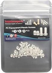 Polycarbonate Metric Cross Phillips Flat Head Plastic Screws Nuts Washers M2x6mm 30 Sets - High Impact Resistance, Insulating Fasteners for Electronics, Automotive (PC)
