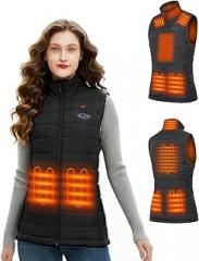 Flyhare Heated Vest for Women with Battery Pack Included 16000mAh 7.4V,Warming Women's Heated Vest,Rechargeable Heating Vests