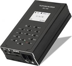 Digital IP/Analog Telephone Recorder with Voice Message & Answering Machine, Remote Access - 32GB Memory, Call ID Stamp - Compatible with Analog & Digital IP Voip Phone Systems