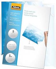 Fellowes 5220401 Self-Adhesive Laminating Pouches, 5mil, 4 1/4 x 6 1/4, 5/Pack