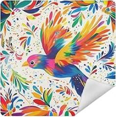 Mexican Floral Bird Camera Protective Wrap, Anti-scratch Lens Protector Wrapper, Magic Self-Adhesive Cloth for Cameras/DSLR/Laptop/Electronic Accessories, S