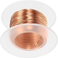 Uonlytech 24 Gauge 99.9% Pure Soft Copper Wire 130 Feet for Gardening Bonsai Electronics Beading Jewelry Making DIY Craft Projects