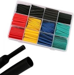530pcs Heat Shrink Tubing Insulation Shrinkable Tube Assortment Electronic Polyolefin Ratio 2:1 Wrap Wire Cable Sleeve Tubes Kit Heat shrinkable Tube kit