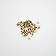 M2x3x3.5mm Brass Knurled Nut Thread Threaded Inserts,External Knurled Heat Set Inserts,Suitable for 3D Printing Knurled Insert,Electronic Equipment and More Projects(M2 100PCS)
