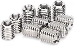 10 Pcs 12 mm M6×1.0 M10×1.5 Stainless Steel Insert Nuts, 303 Slotted Thread Repair Kit for Automotive Aviation Electronics, Reducing Nut Tool
