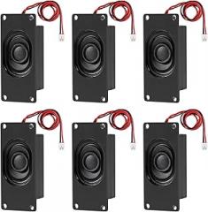 6pcs Speakers 3 Watt 8 Ohm Mini Speaker 8ohm 3w Loundspeaker Micro Speaker with JST-PH2.0 Interface Compatible with Small Electronic Projects