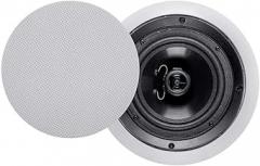 Monoprice 2-Way Polypropylene Ceiling Speakers - 6.5 Inch, Pair, With Paintable Grille - Aria Series