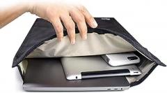 Faraday Bag Signal Blocking Pouch for Phones & Small Electronics – EMF & EMP Protection, RFID Shielding to Prevent Hacking & Tracking, Privacy Bag for Phone, iPad, Laptop & Car Keys (9.8”x11”)