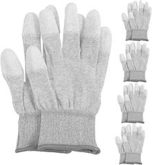 5pairs Static Coated Gloves for Industry Workers Non- Design Maximum Grip Lightweight and Ergonomic for Electronics and Automotive Use and Flexible