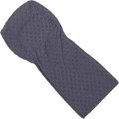 Milisten Stretch Dining Chair Cover, Deep Gray Jacquard Pineapple Pattern, Elastic High-Back Protector 50-55cm, Supple Slipcover for Living Room and Restaurant Use