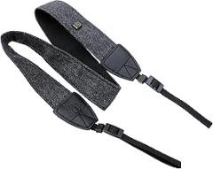 Fotasy Black Vintage Weave Camera Neck Strap, Camera Shoulder Belt Strap, Classic Design, Compatible with Canon Fujifilm Nikon Olympus Panasonic Pentax Sony Cameras