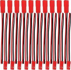 Strong 2 Pin Connectors 10 Pair 100mm Wire Temperature Resist for Lighting Automotive Electronics & Marine Equipment