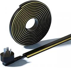 Self-Adhesive Floor Cord Cover, PVC Floor Cable Cover, Cuttable, Decorative Invisible Trough for Office Home Public, 39