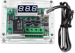 W1209 DC 12V Digital Temperature Controller Board -50-110°C Electronic Temperature Temp Control Module Switch (1-Pack)