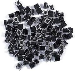 Upgraded Tact Push Button Switches 6x6x5mm Momentary Tact Switches 100pcs ForPCB Electronic Circuit Board