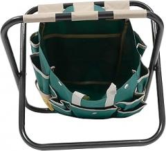 Milisten 1set Folding Stool Storage Bag Portable Outdoor Chair for Gardening Camping and Picnics Easy to Carry for Tools and Accessories