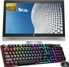 HP ProOne 600 G2 All-in-One Desktop Computer, 21.5 inch Full HD PC, Core i5-6500, up to 3.6 GHz, 8GB RAM, 256GB SSD, WiFi, Keyboard&Mouse, Windows 11 Pro 64 (Renewed)