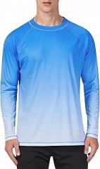 KPSUN Mens Swim Shirts UPF 50+ Rash Guard Long Sleeve Sun UV Protection Beach Shirts Quick Dry Fishing T-Shirt