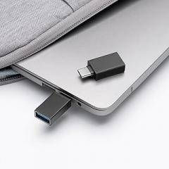 Adapter USB-C Male to USB Female 2 Pack，Electronic Adapter for OTG、Charging、Data Transfer and Extension Cables，Compatible with Phones,Computers,Keyboards,etc.